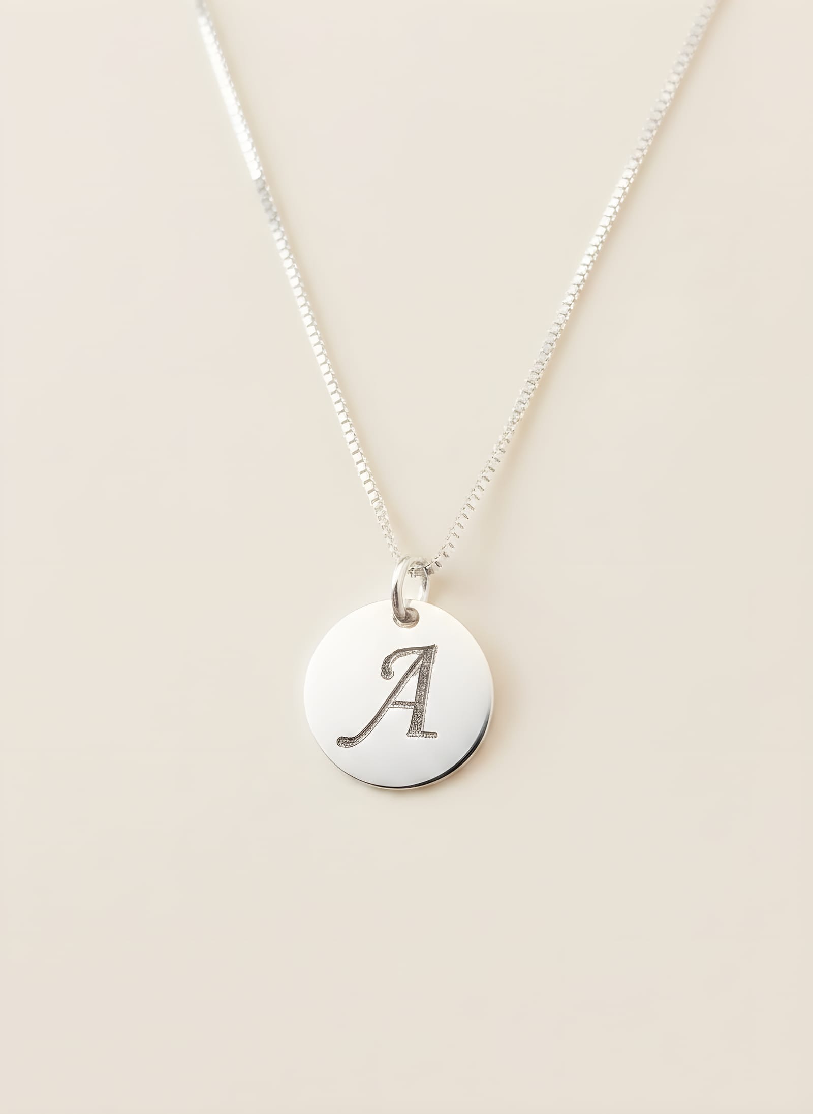 Letter Pendant with Chain